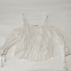 American eagle boho off the shoulder blouse